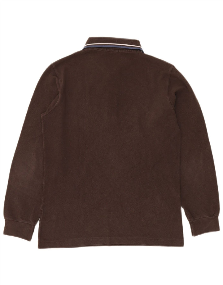 FRED PERRY Polo Manches Longues Garçon 13-14 ans Marron Coton