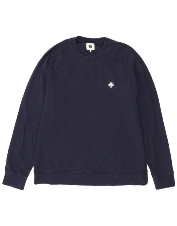 Pretty Green Sweat Homme Pull XL Bleu Marine Coton