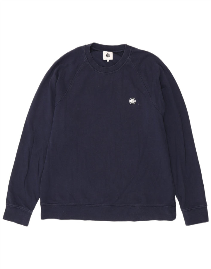 Pretty Green Sweat Homme Pull XL Bleu Marine Coton