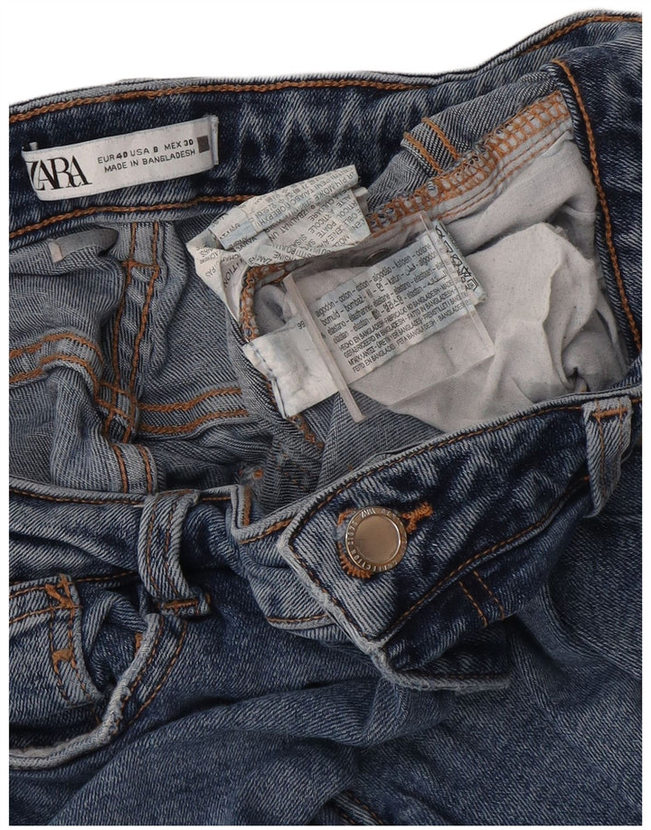 Zara Jean skinny femme EU 40 Medium W30 L30 Bleu Coton