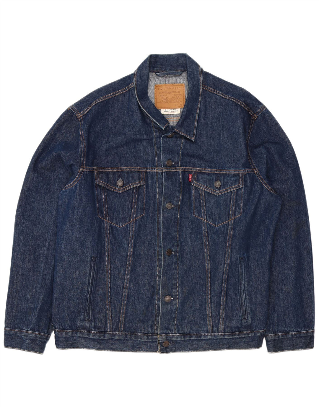 LEVI'S Veste en Jean Homme UK 42 XL Bleu Marine Coton
