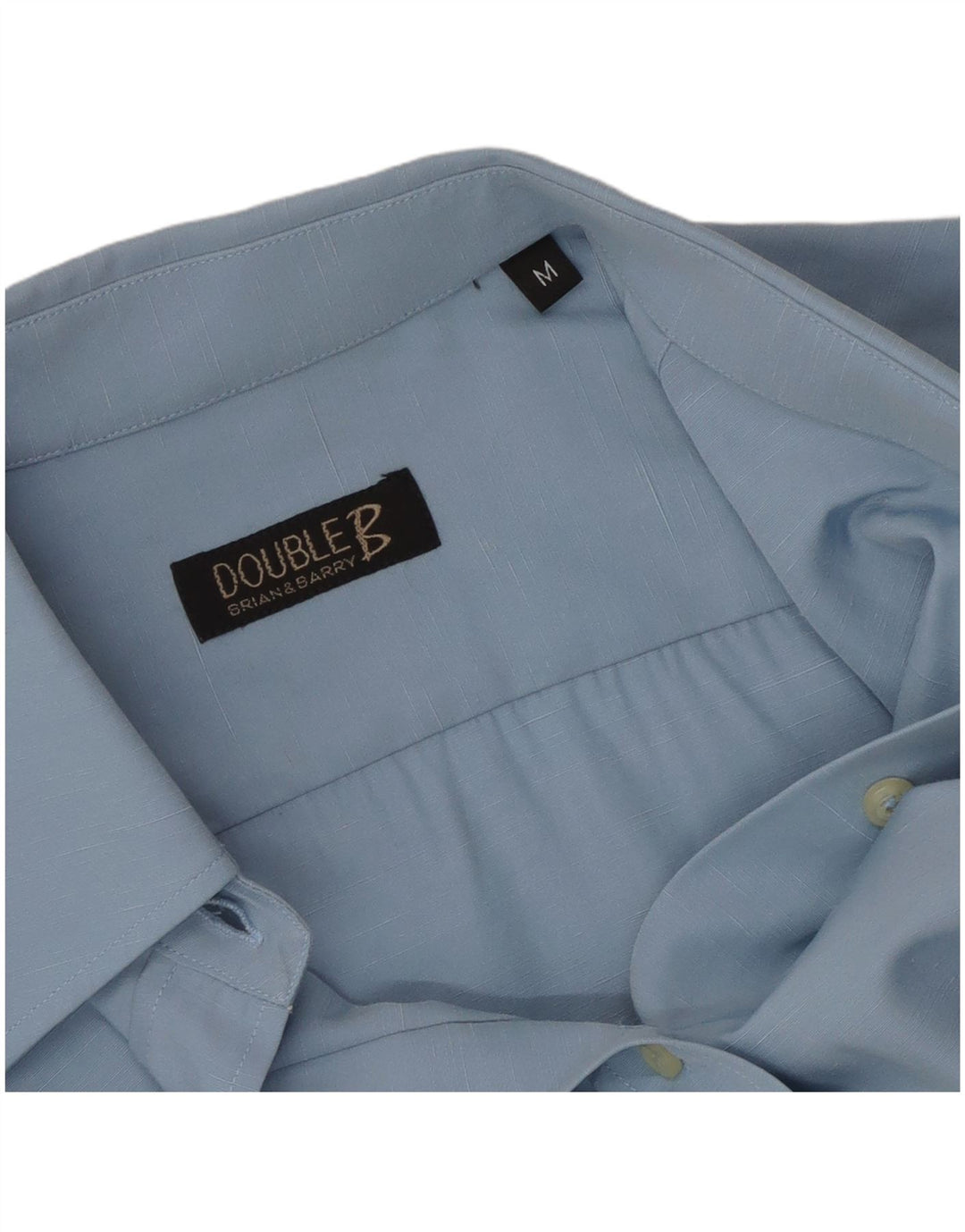 VINTAGE Chemise Femme UK 12 Bleu Moyen