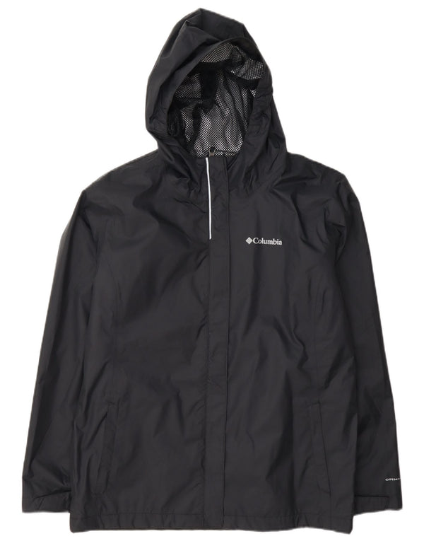 Columbia Veste de Pluie à Capuche Omni-Tech Fille 15-16 Ans XL Bleu Marine Nylon
