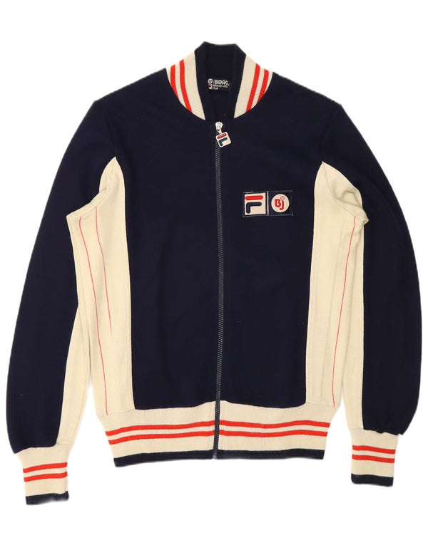 Fila Hommes BJ Bjorn Borg Tennis Survêtement Top Veste UK 36 Petit Bleu Marine
