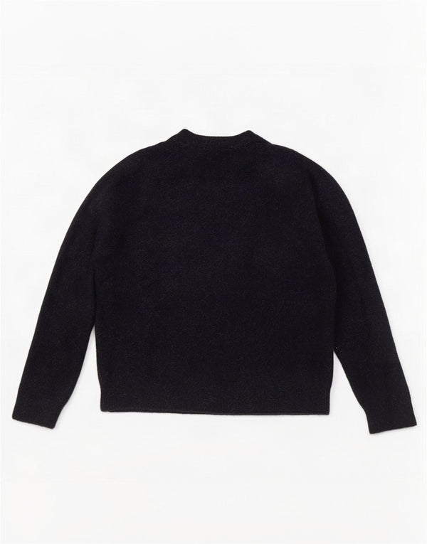 Zara Pull ras du cou pour femme UK 14 Bleu marine moyen Polyamide