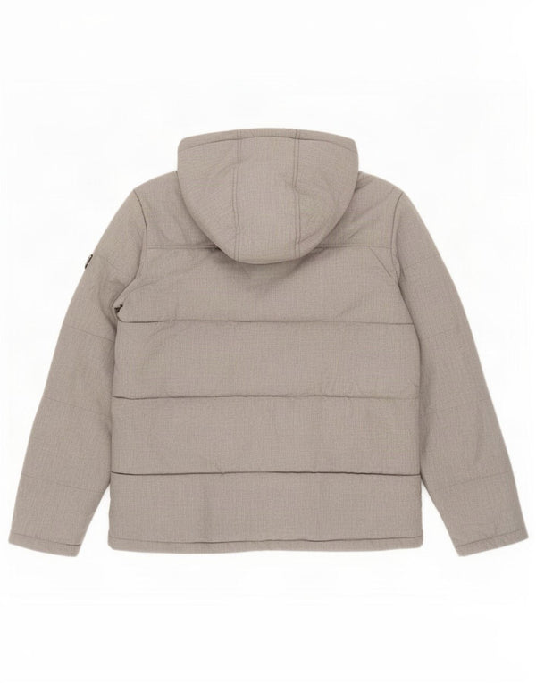 Jack & Jones Veste matelassée à capuche pour homme UK 40 Large Gris