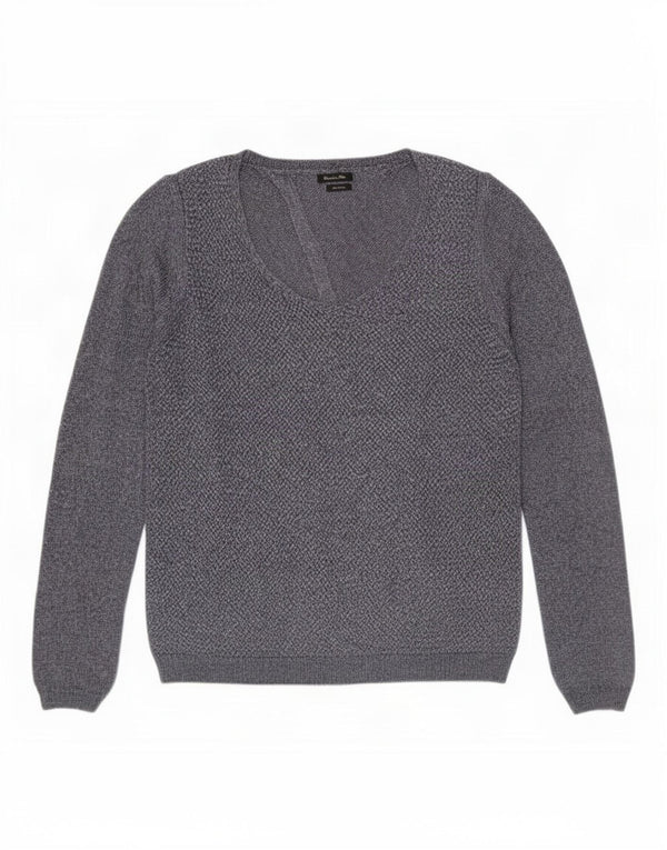Massimo Dutti Pull col bateau pour femme UK 16 Large Bleu marine moucheté