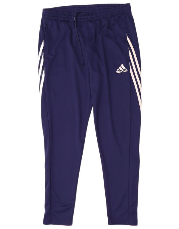 Adidas Pantalon de survêtement Climalite pour homme Large Bleu marine Polyester