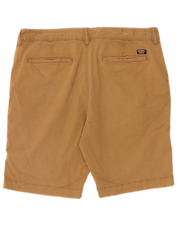 Superdry Short Chino Slim W34 Homme Beige Large Coton
