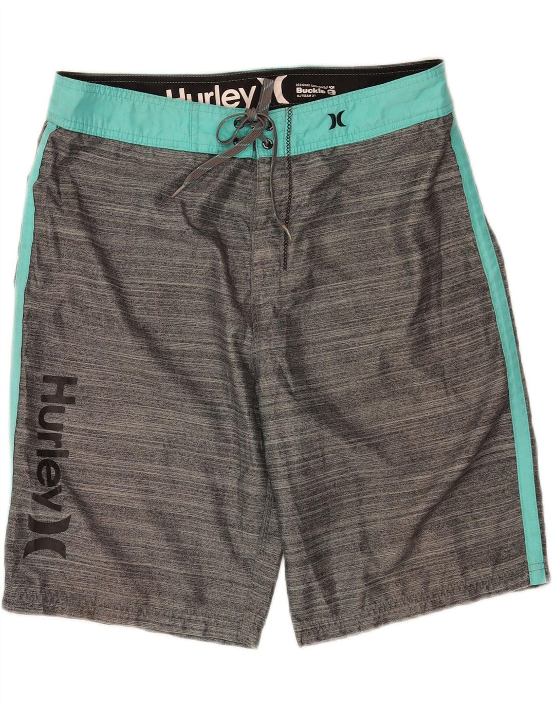 Hurley Short de Bain Graphique Homme Large Gris Colorblock