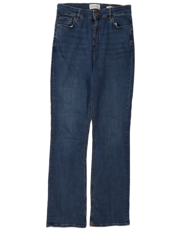 Marks & Spencer Jean droit slim Per Una pour femme UK 14 Large W32 L32 Bleu
