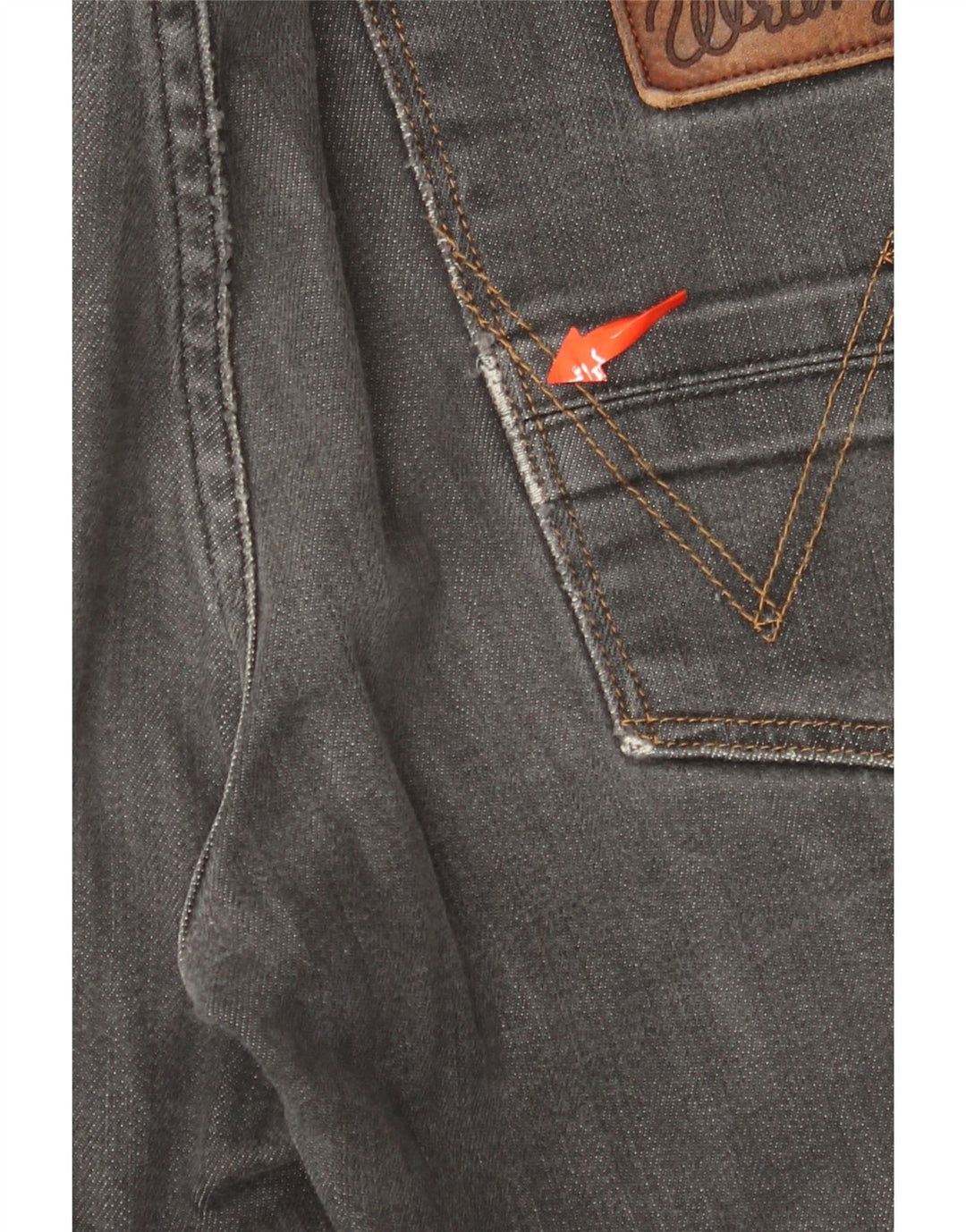 WRANGLER Jean droit à manivelle pour homme W32 L32 gris coton