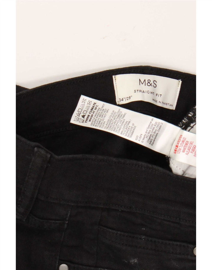 Marks & Spencer Jean droit homme W34 L29 coton noir