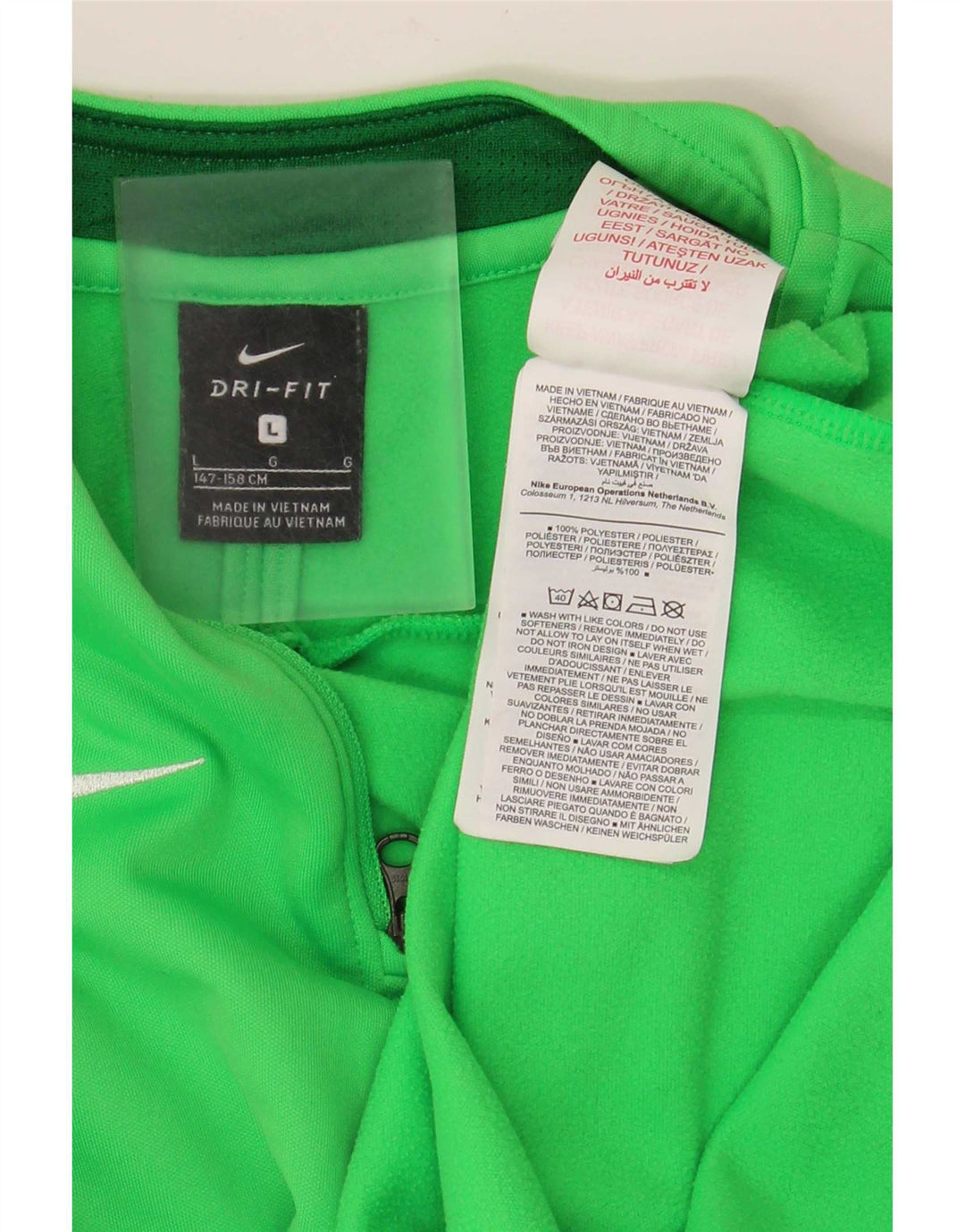 Nike Haut de survêtement Dri Fit pour garçon 12-13 ans Vert Taille L