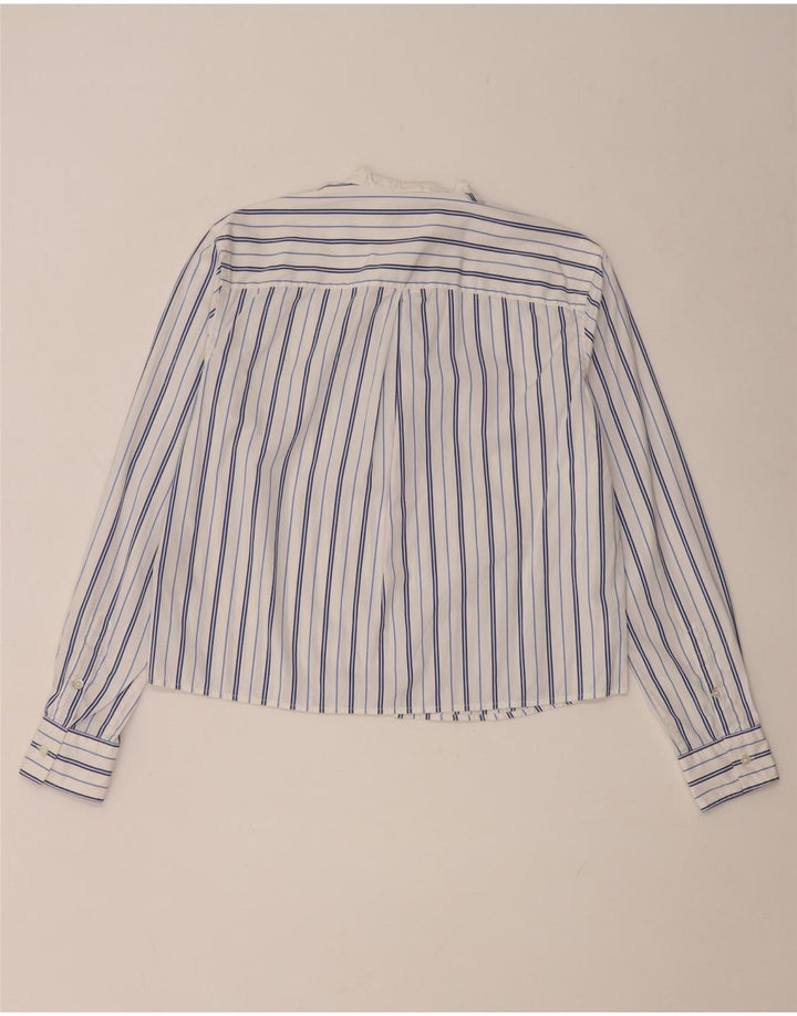 Polo Ralph Lauren Chemise pull pour femme US 4 petit coton rayé blanc