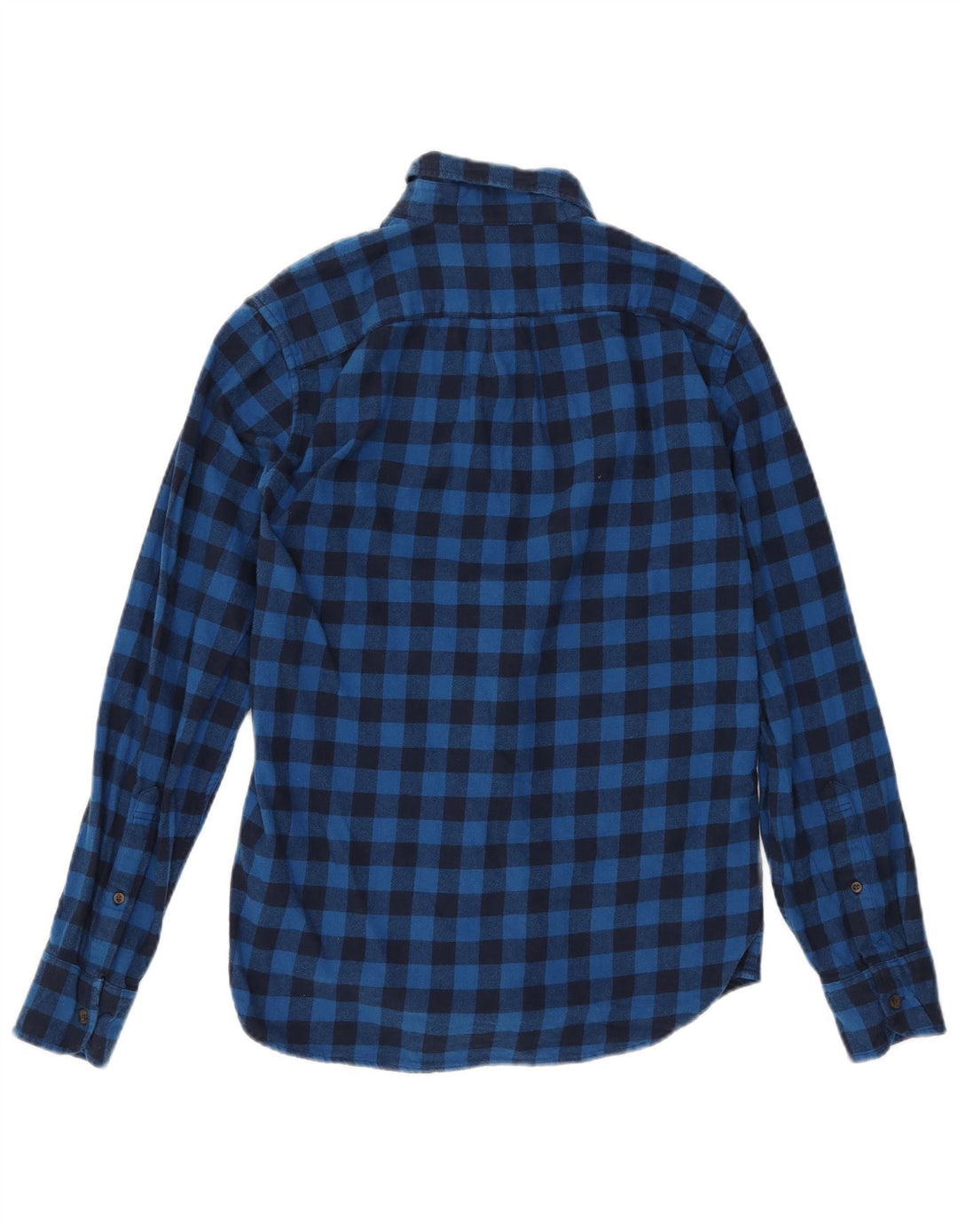 J. CREW Chemise Slim en Flanelle pour Hommes Petit Coton Vichy Bleu Marine