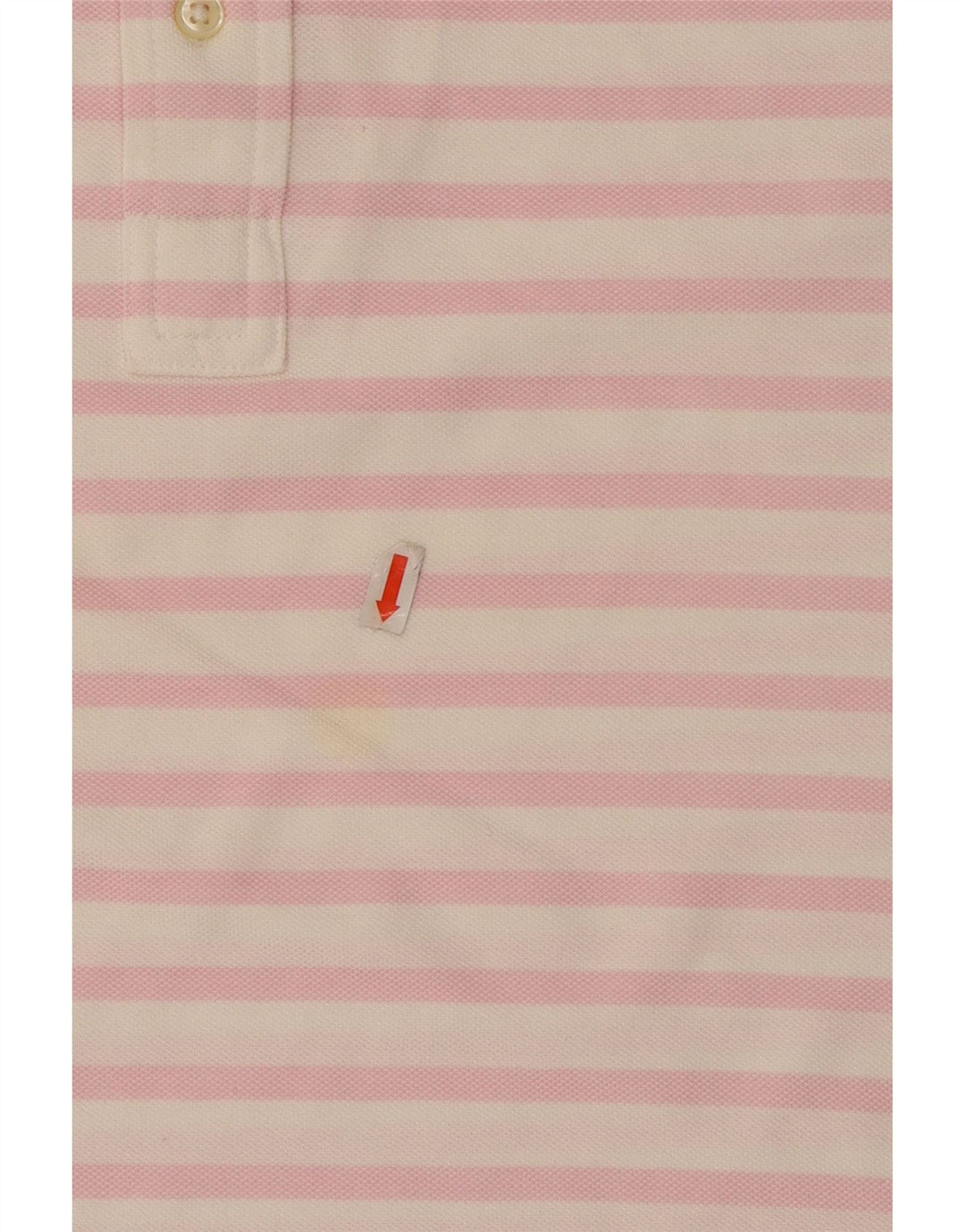 RALPH LAUREN Polo Knit Oxford Homme Coton Rayé Rose Moyen