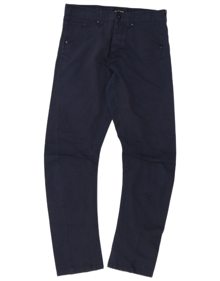 JACK & JONES Pantalon décontracté droit banane W32 L32 homme bleu marine coton