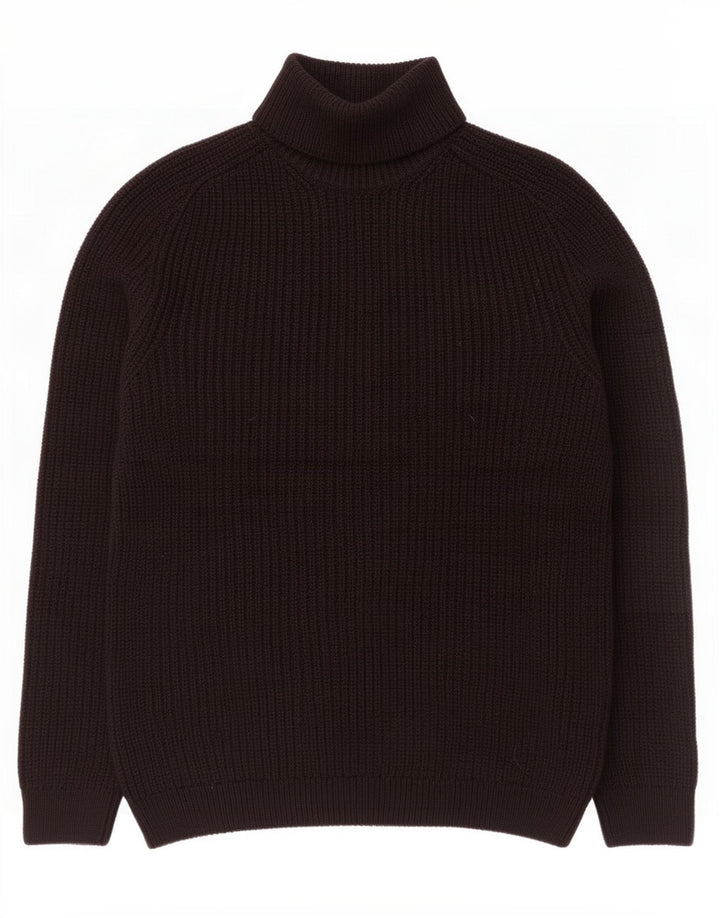 Zara Pull Col Roulé Homme Noir Moyen Coton
