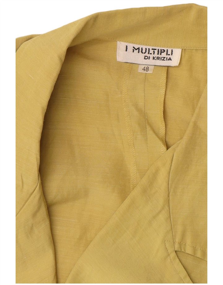 Krizia Femme Chemisier IT 48 XL Jaune