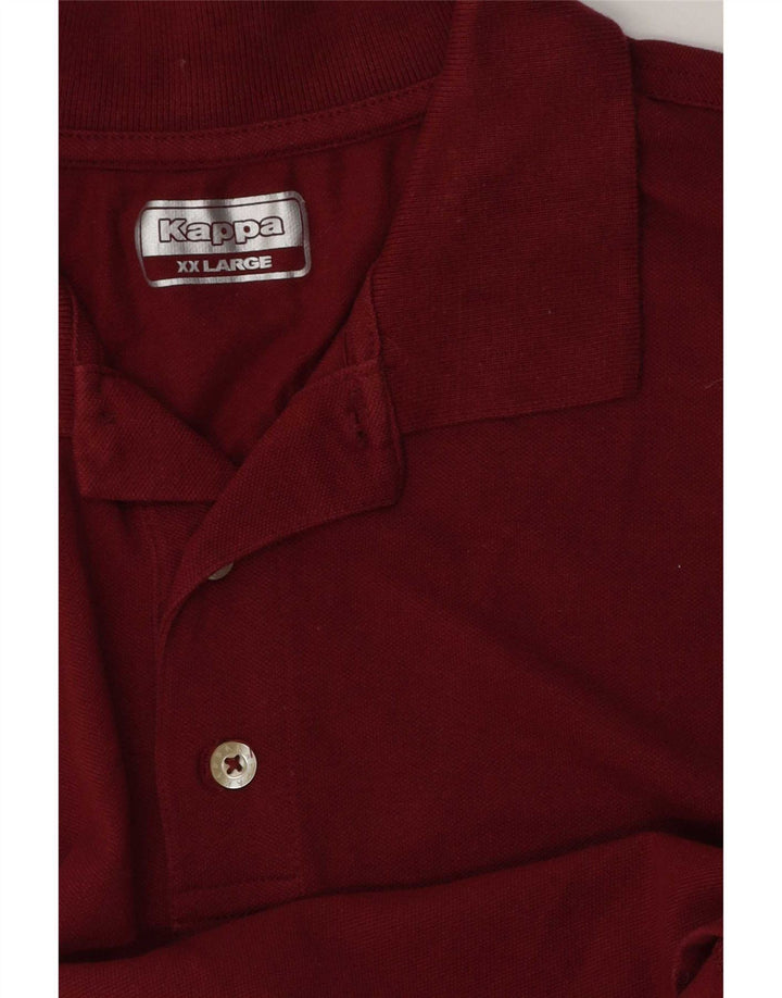 Kappa Polo Homme 2XL Bordeaux