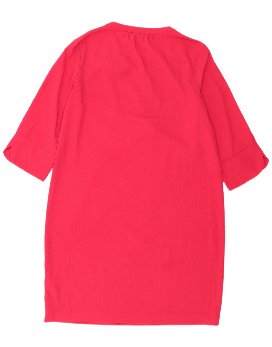 Marks & Spencer Robe droite à manches 3/4 pour femme UK 14 Large Rose Polyester
