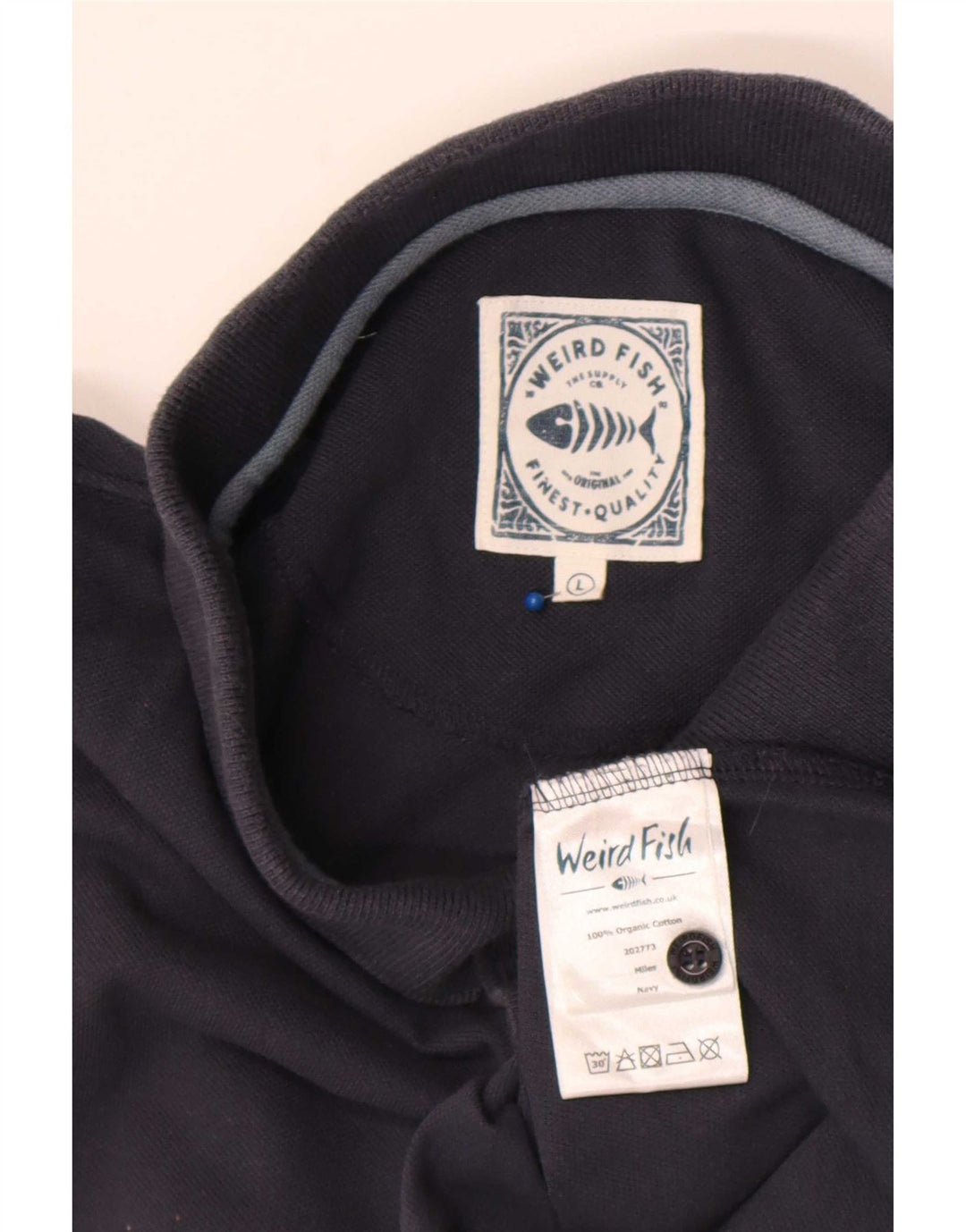 Weird Fish Polo Homme Grand Bleu Marine Coton