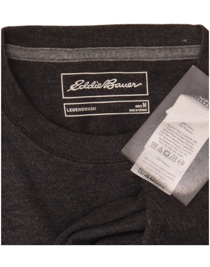 EDDIE BAUER T-Shirt Homme Gris Moyen Moucheté Coton