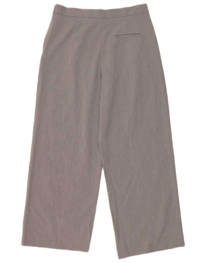 Pantalon Chino Pegged Femme ZARA Moyen W30 L28 Gris Polyester