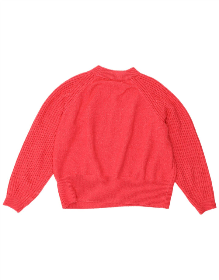 Marks & Spencer Pull court à col rond pour femme Rose moyen UK 14