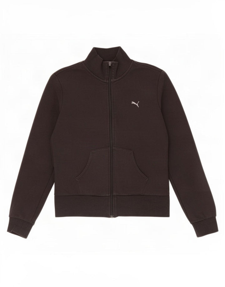 Puma Veste de survêtement pour femme UK 12 Medium Noir Coton