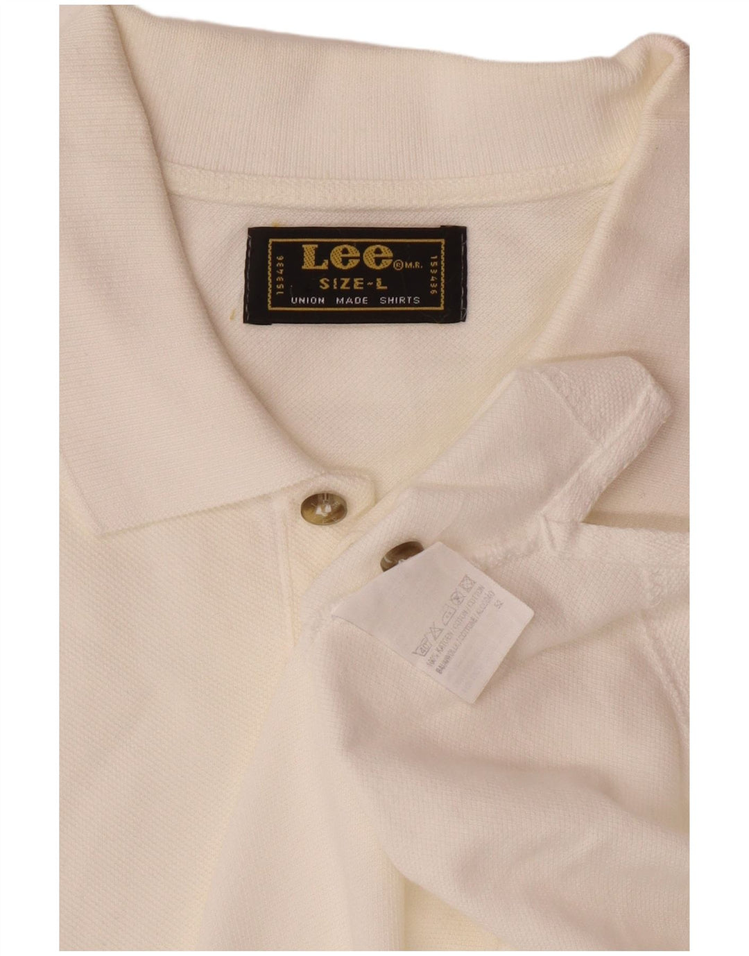LEE Polo Homme Grand Blanc Coton
