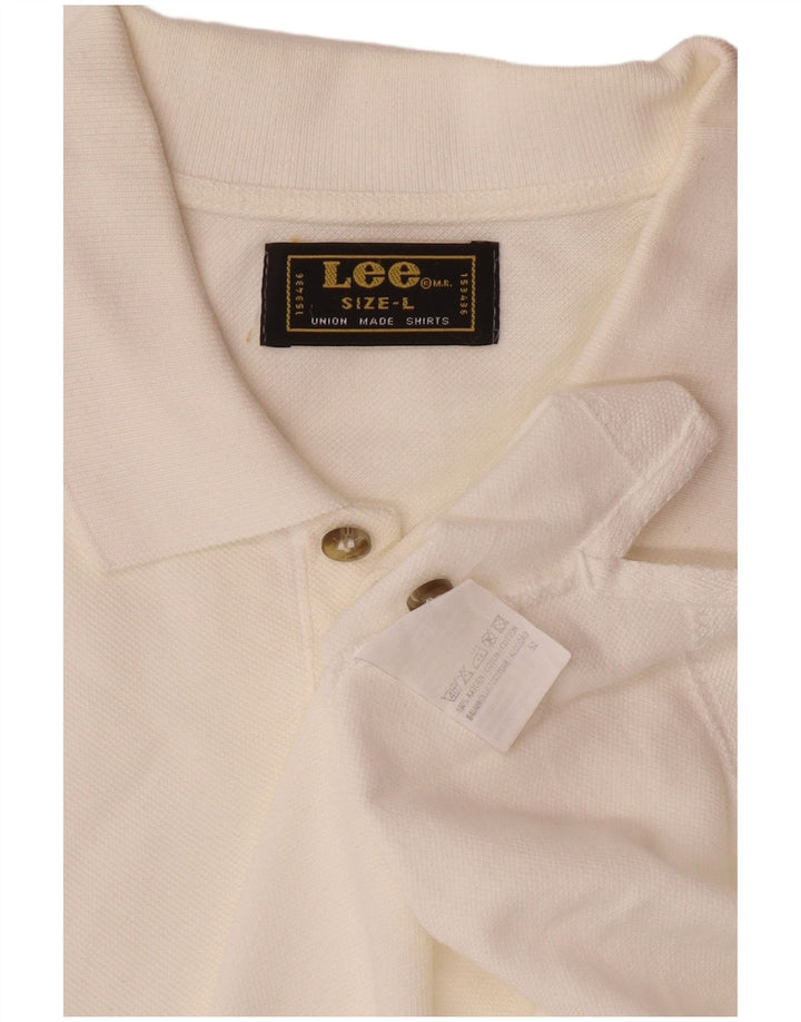 LEE Polo Homme Grand Blanc Coton