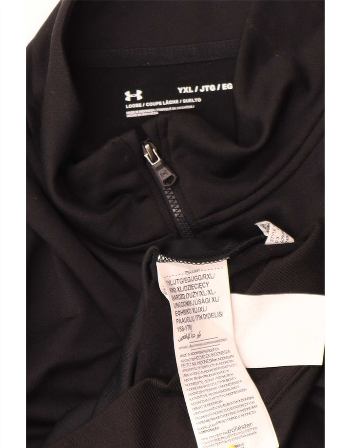 Under Armour Veste de survêtement pour garçon 14-15 ans XL Noir Polyester