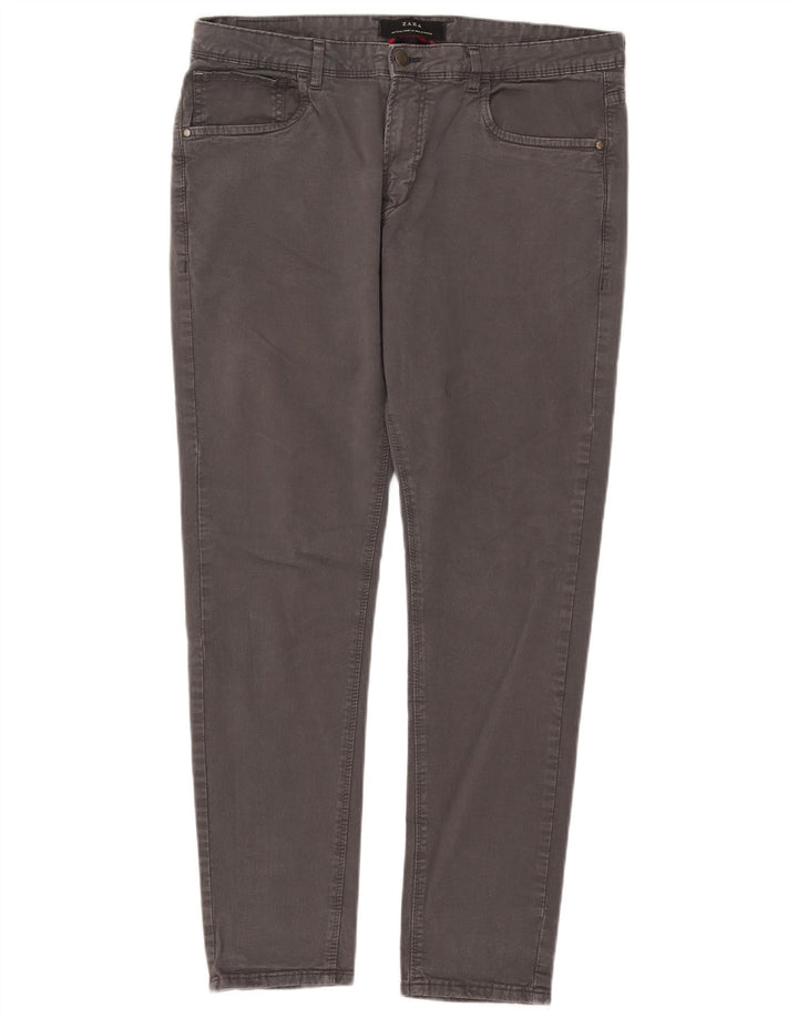 Zara Jean Slim Homme EU 44 Large W34 L29 Gris Coton