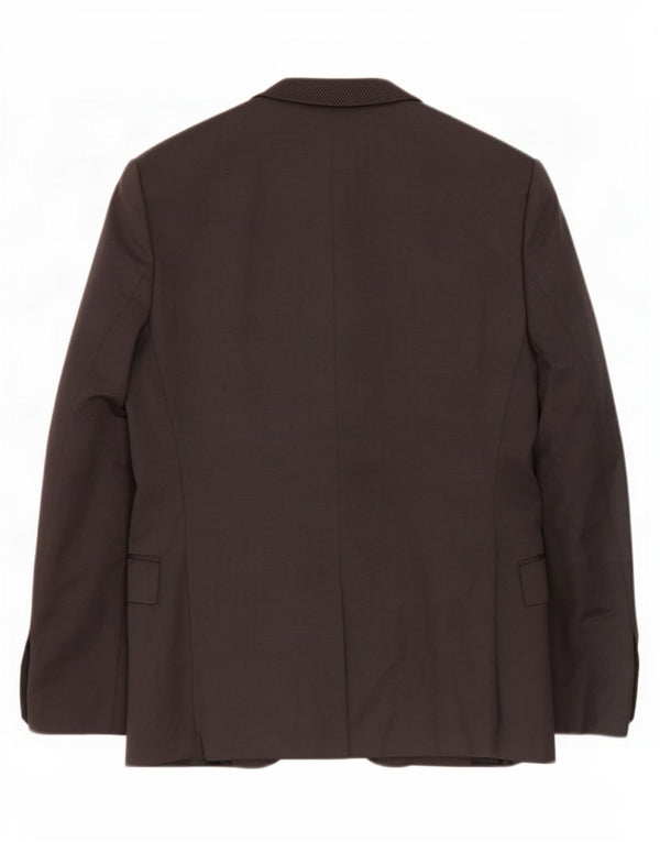 Zara Veste Blazer 2 Boutons Homme EU 44 XS Gris Coton