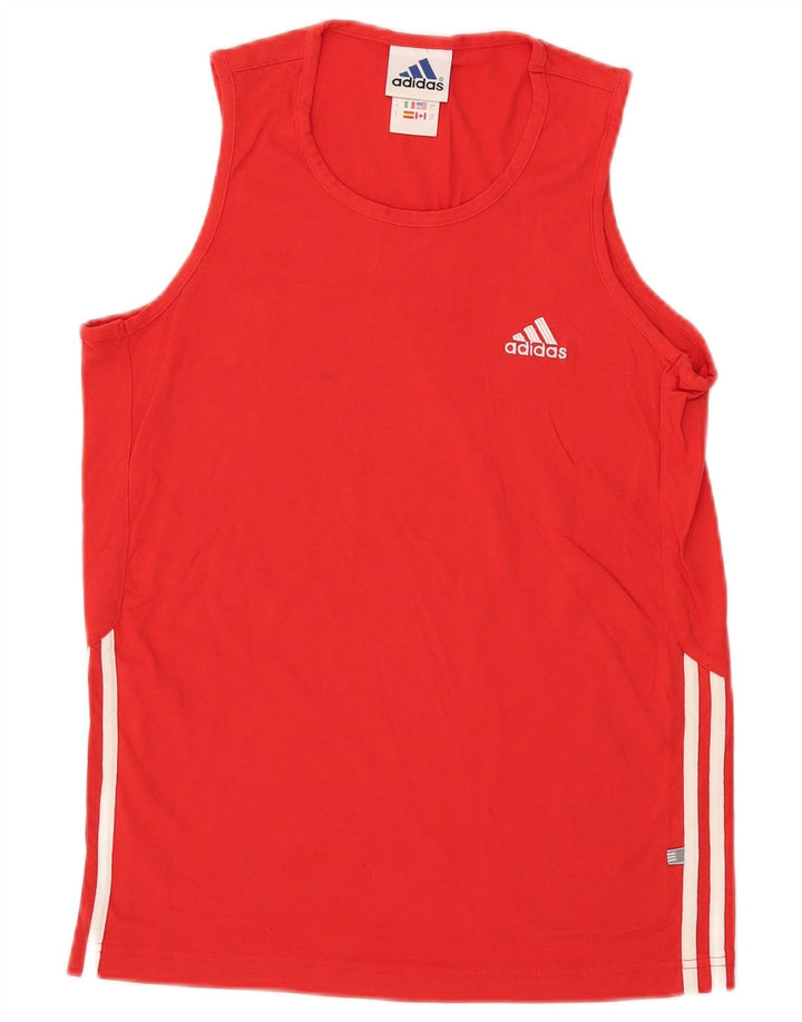 Adidas Débardeur pour homme UK 36/38 Petit Rouge Coton