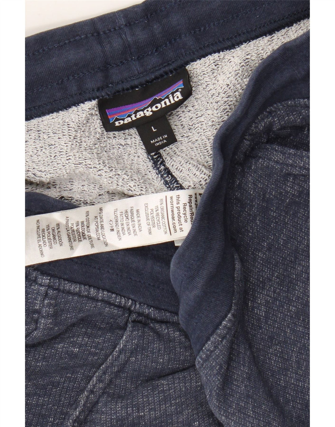 PATAGONIA Short de Sport Homme Grand Bleu Marine Coton