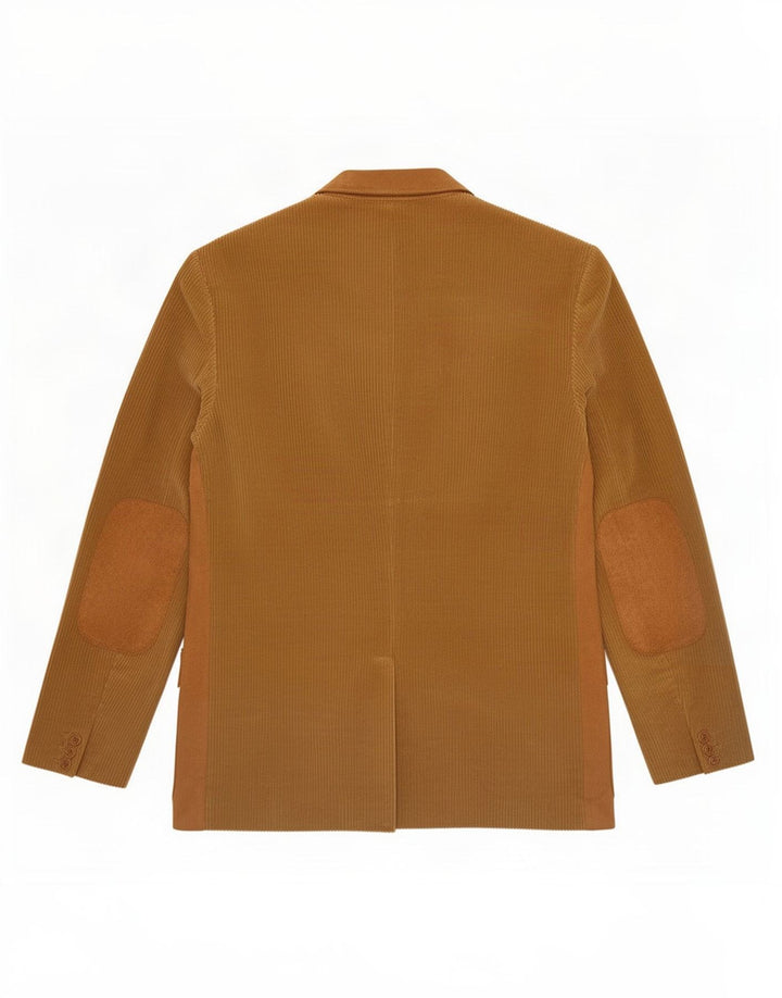 Zara Veste blazer en velours côtelé à 3 boutons pour homme EU 50 Beige moyen Colourblock