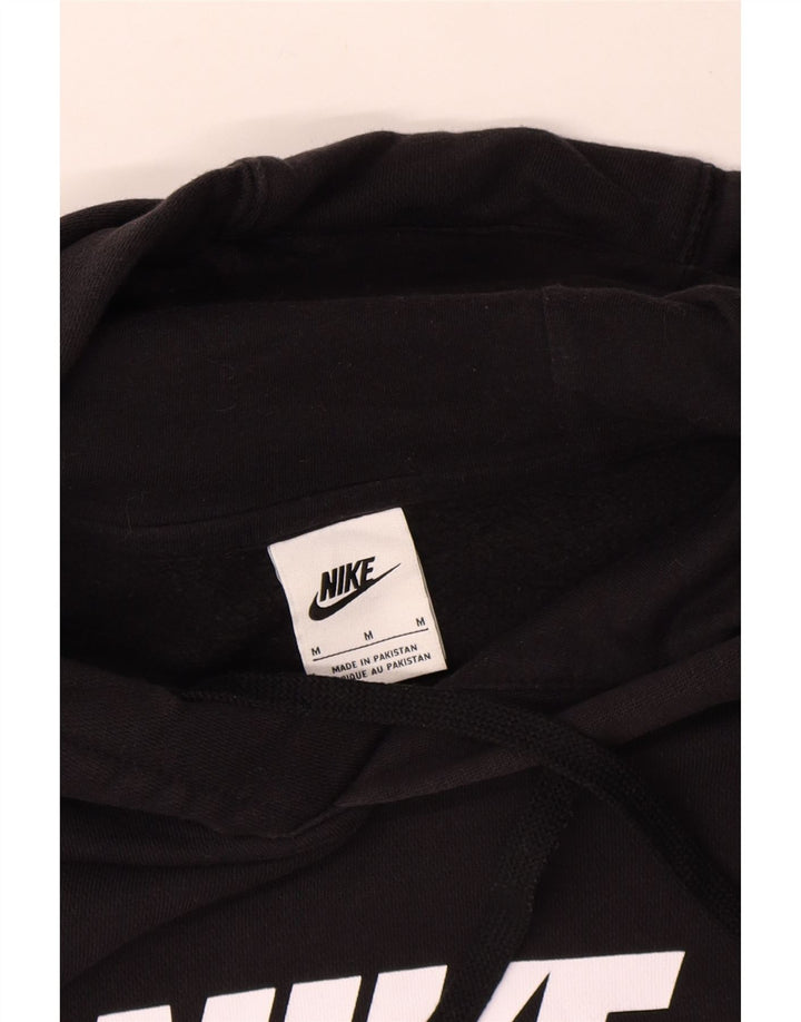 Nike Pull à capuche graphique en coton noir moyen pour homme