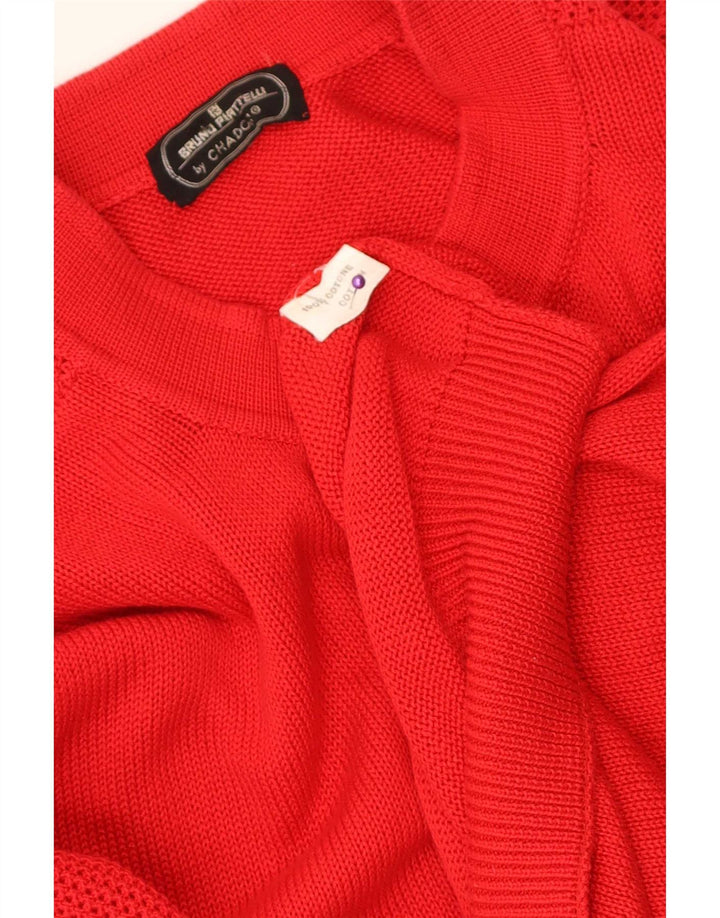 vintage Mens Cardigan Pull Grand Coton Rouge