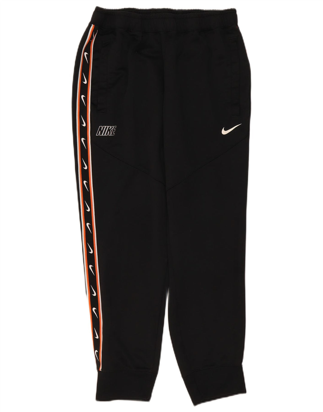 Nike Pantalon de survêtement graphique pour femme UK 16 Large Noir Polyester