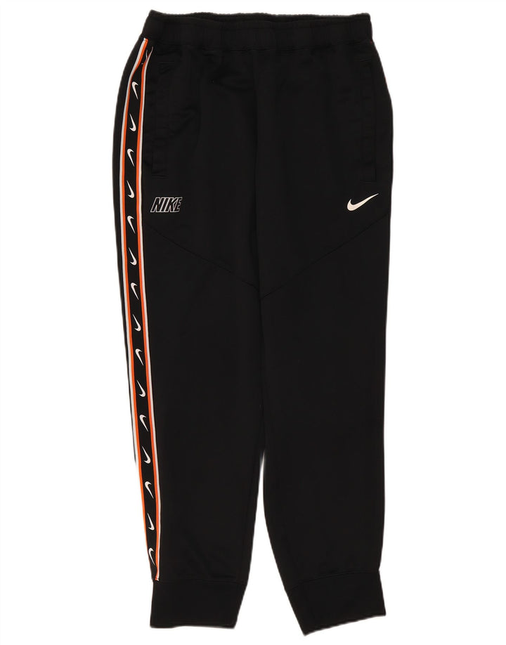 Nike Pantalon de survêtement graphique pour femme UK 16 Large Noir Polyester