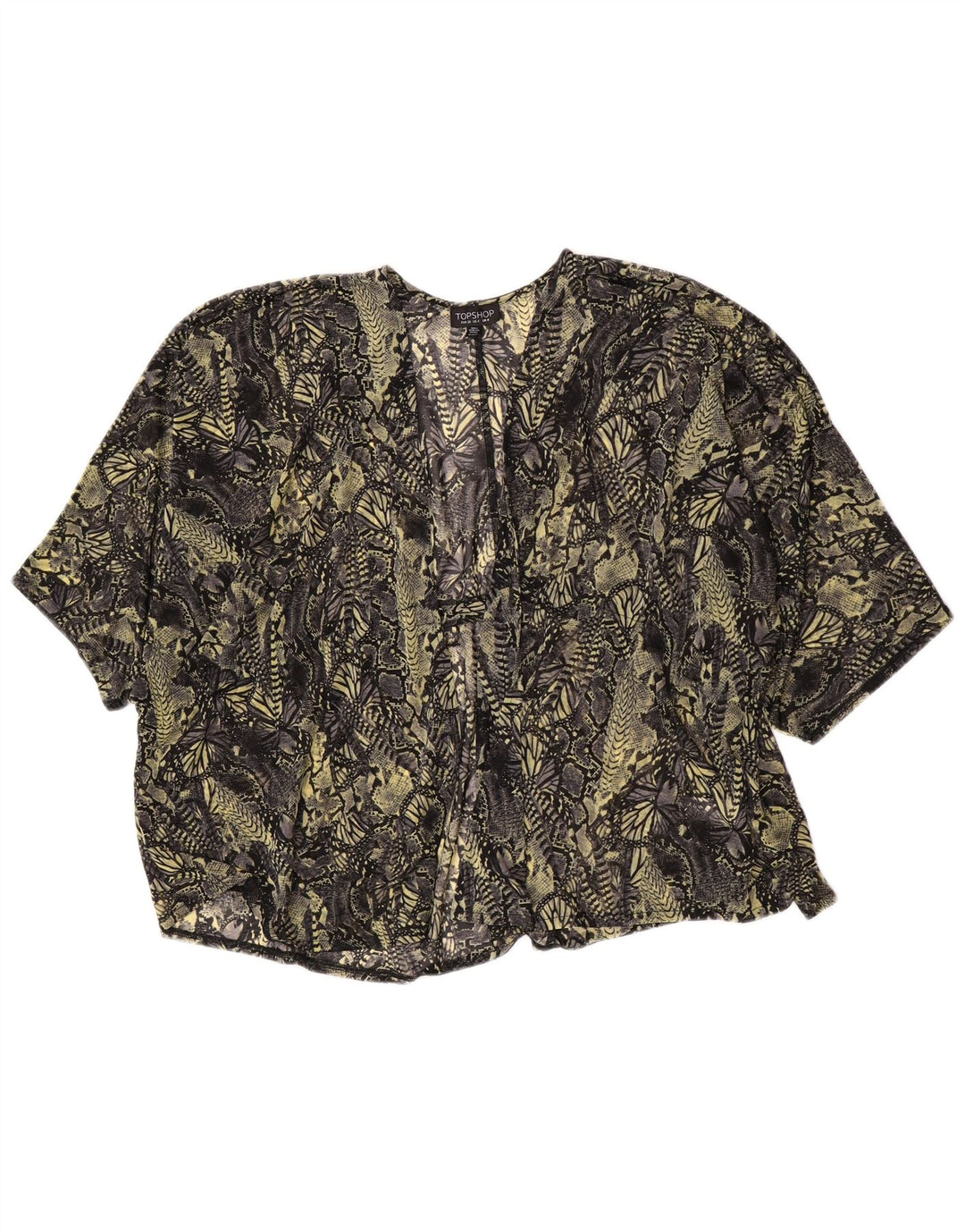 Topshop Cardigan transparent pour femme UK 8 Small Multicolore