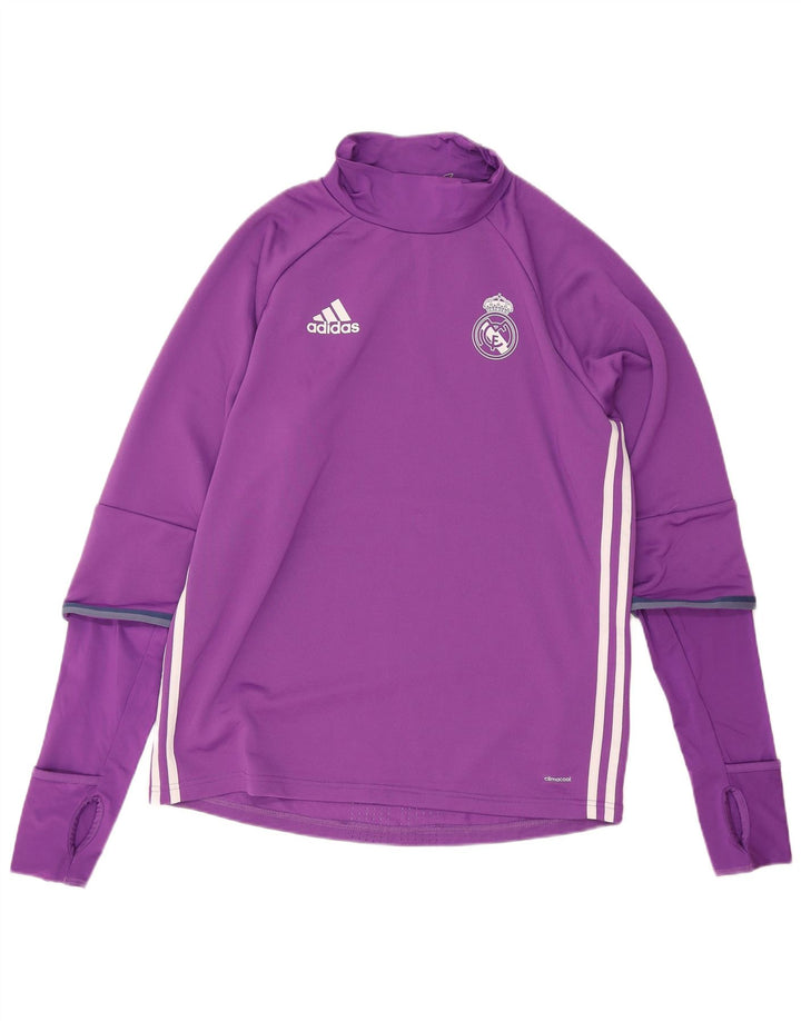 Adidas Hommes Climacool Running Top Manches Longues Grand Violet Polyester