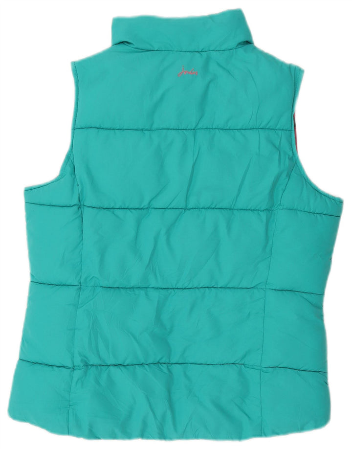 Joules Gilet rembourré pour femme UK 12 Medium Turquoise Polyester