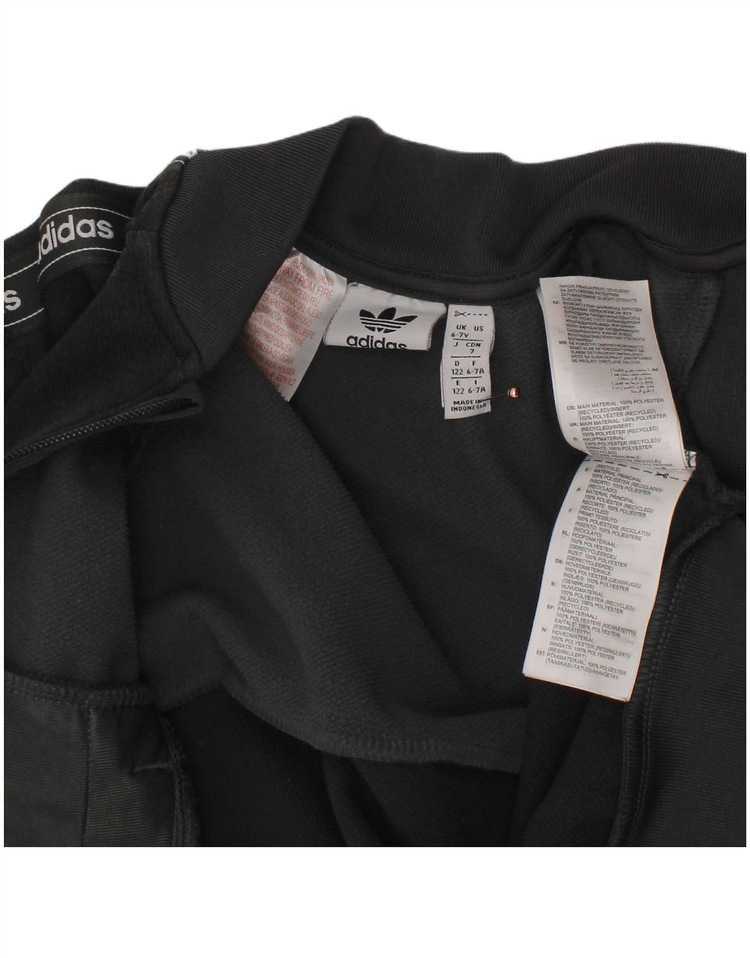 ADIDAS Veste de survêtement graphique pour garçon 6-7 ans Gris Polyester