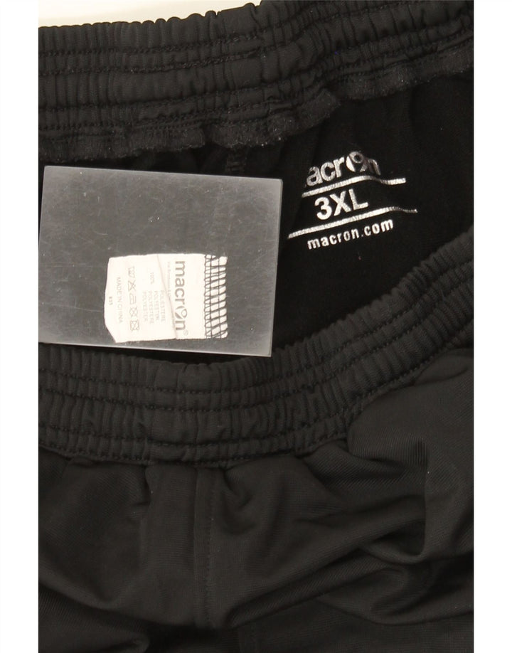 Macron Short de sport graphique pour homme 3XL Noir Polyester