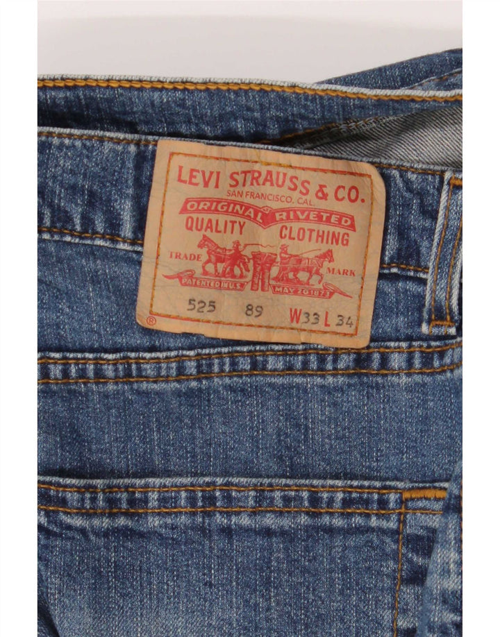 Levi's Jean 525 Bootcut Femme Bleu W33 L34 Coton