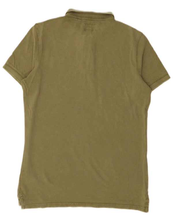 SUPERDRY Polo Homme Large Vert Coton